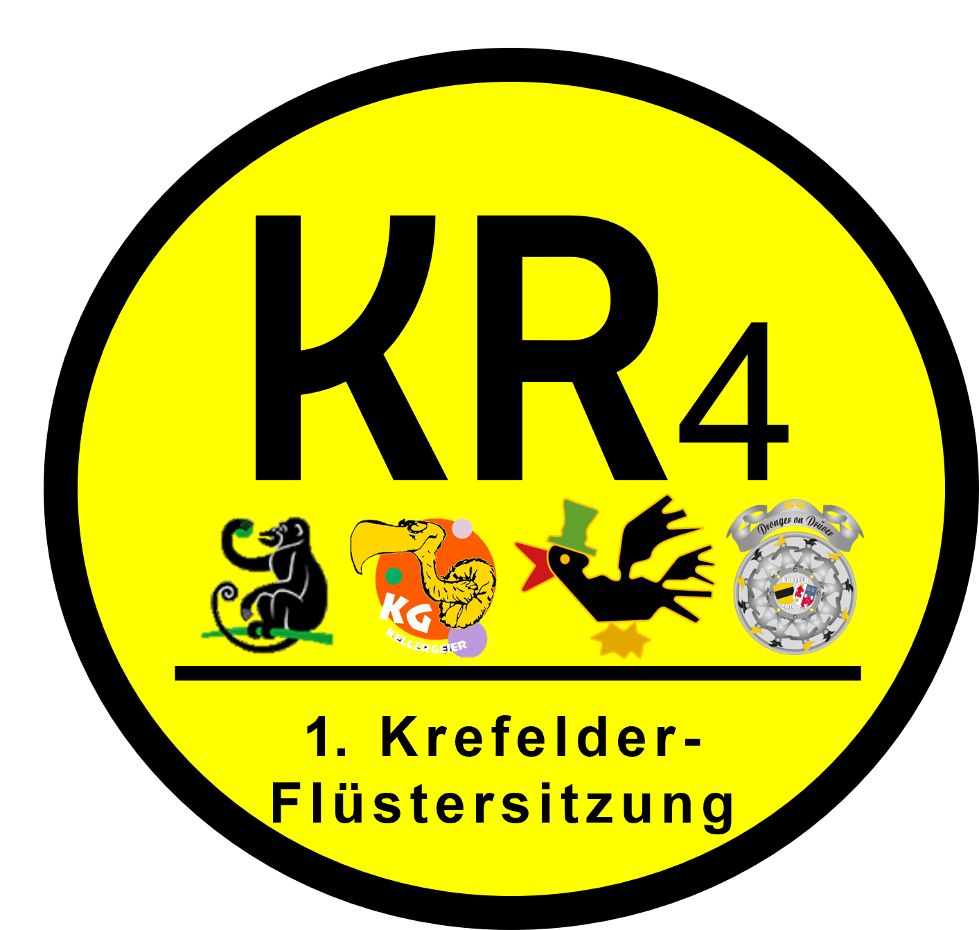 Logo KR4 zur ersten Krefelder Flüstersitzung 2023 am 17.11.2023