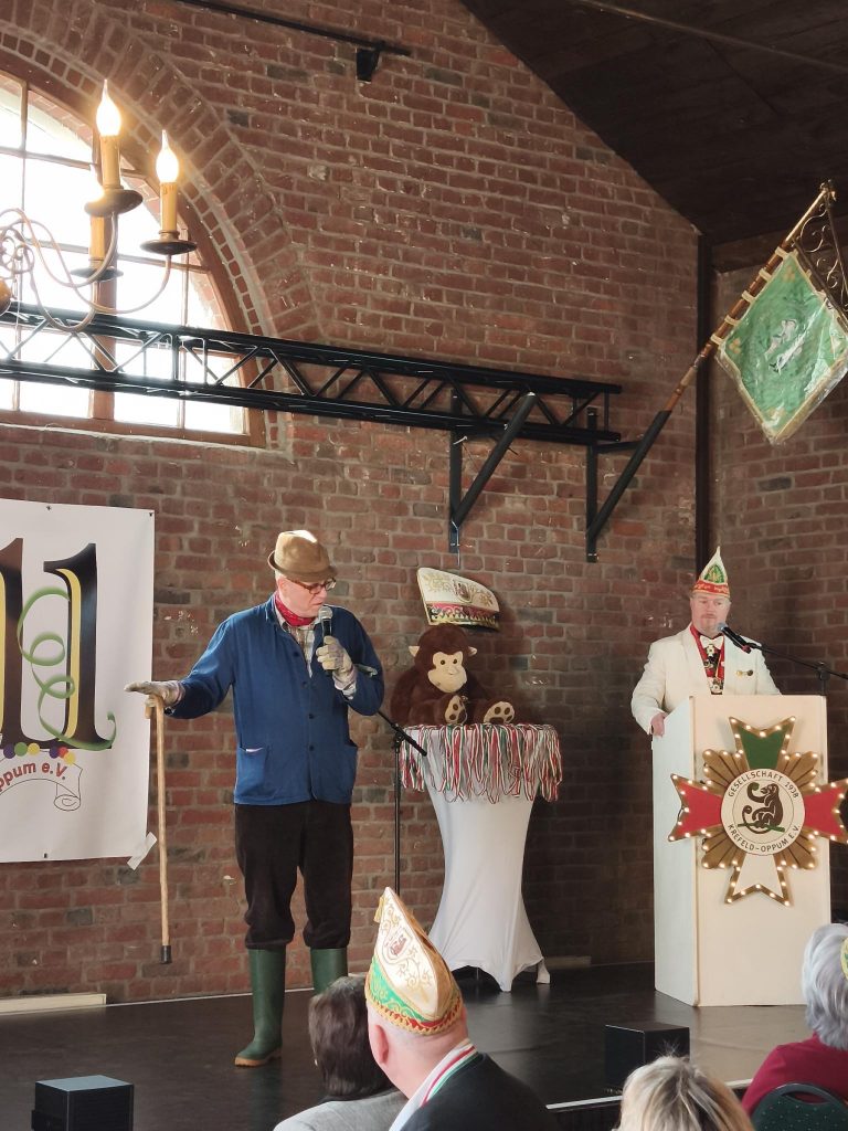 Bauer Schulte-Brömmelkamp bei der Jubiläumssitzung 2026 der Gesellschaft 1938 Krefeld-Oppum e.V. am 18.01.2026